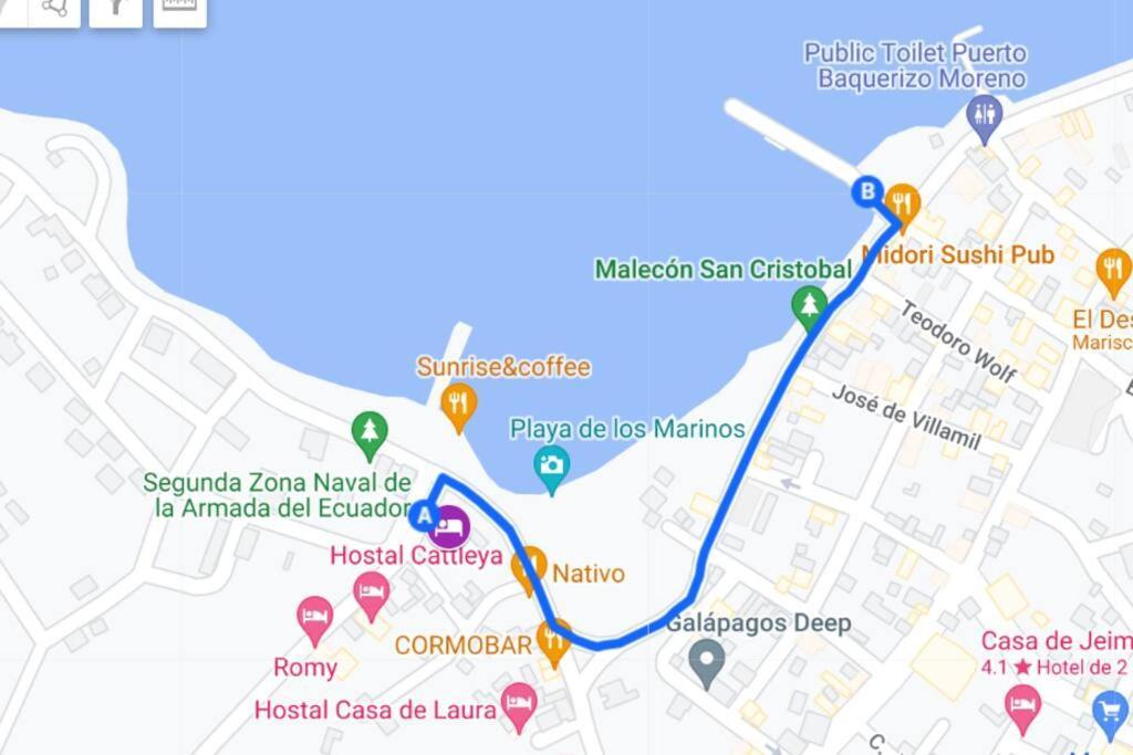 Casa Playa Los Marinos Puerto Baquerizo Moreno Eksteriør billede
